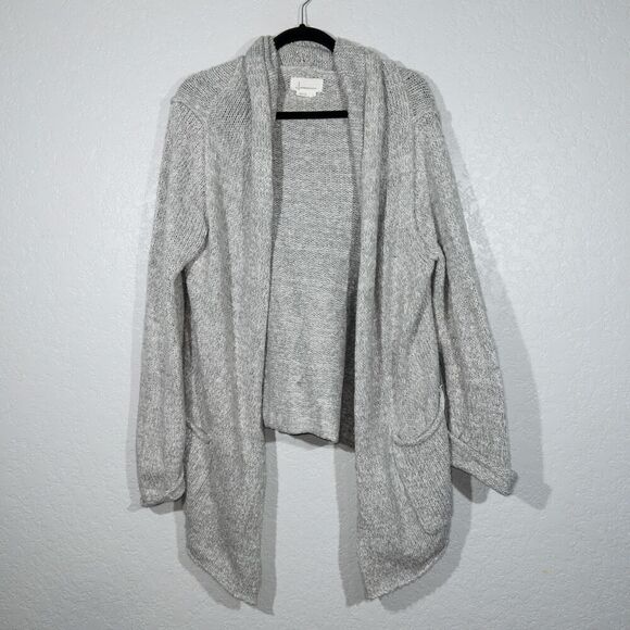 Anthropologie Gray Josie Oversized Open Front Cardigan Size Small - Picture 2 of 8